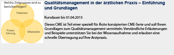 Qualitätsmanagement, Praxisführung