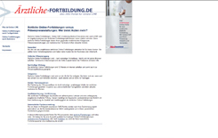 Screenshot www.ärztliche-fortbildung