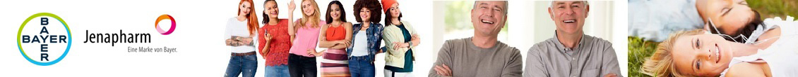 Header von Bayer Vital GmbH mit der Marke Jenapharm 