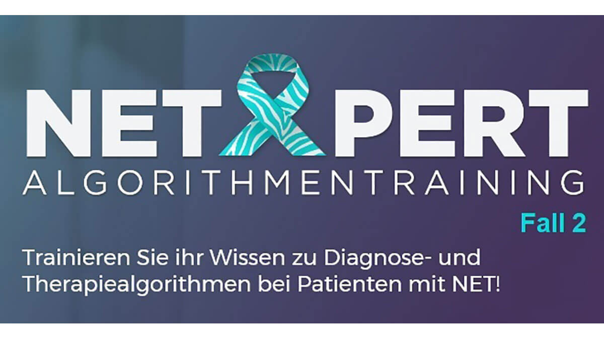 Logo der CME Fortbildung "Diagnose- und Therapiealgorithmen bei Patienten mit neuroendokrinen Tumoren (Fall 2)"