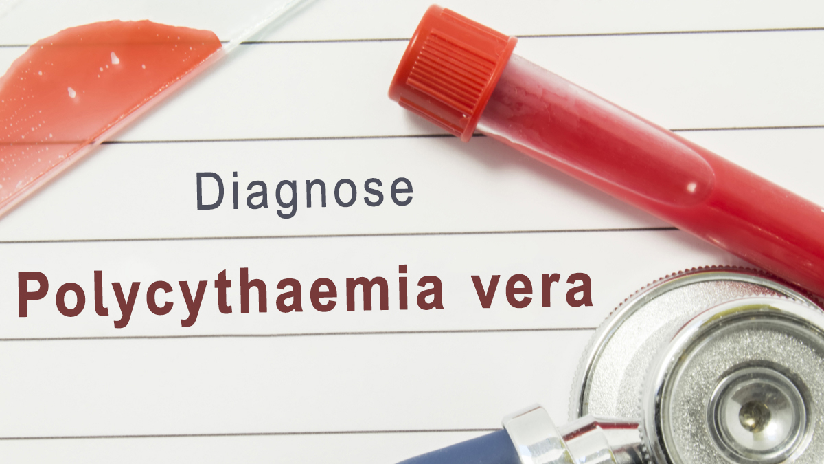 Logo der CME Fortbildung "Polycythaemia vera erkennen und behandeln"