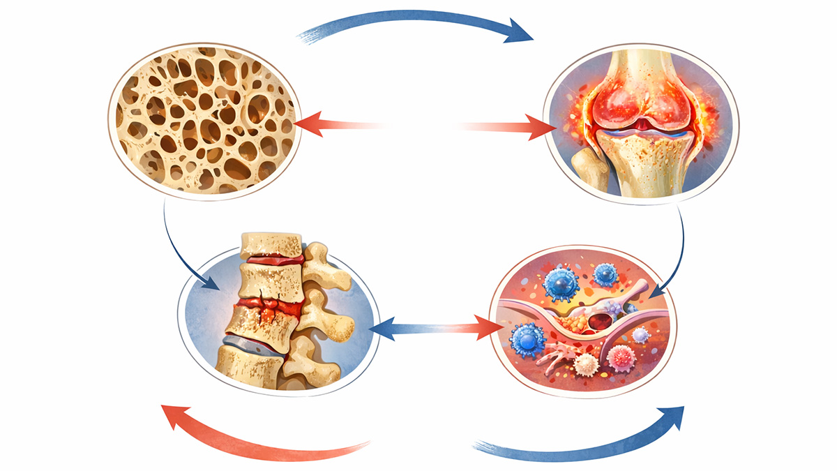 Teaserbild zum CME: Osteoporose und Rheuma