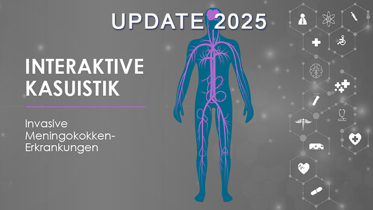 Logo der CME Fortbildung "Interaktive Kasuistik – Invasive Meningokokken Erkrankungen"