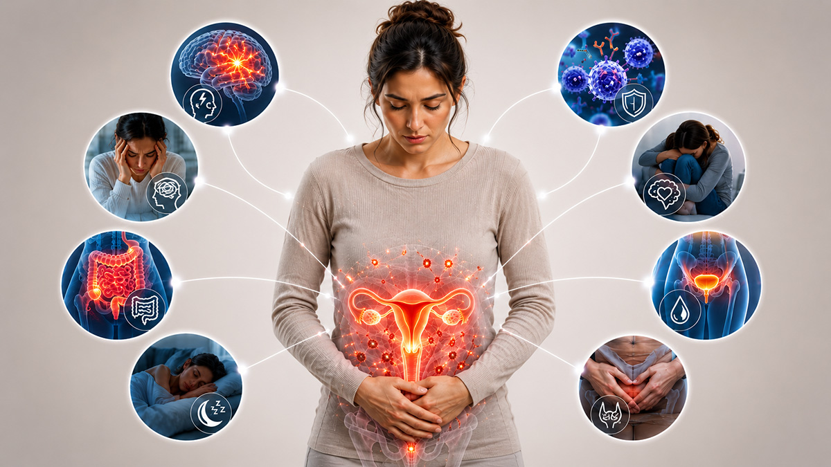 Logo der CME Fortbildung "Mehr als Schmerz: Begleiterkrankungen der Endometriose im klinischen Fokus"