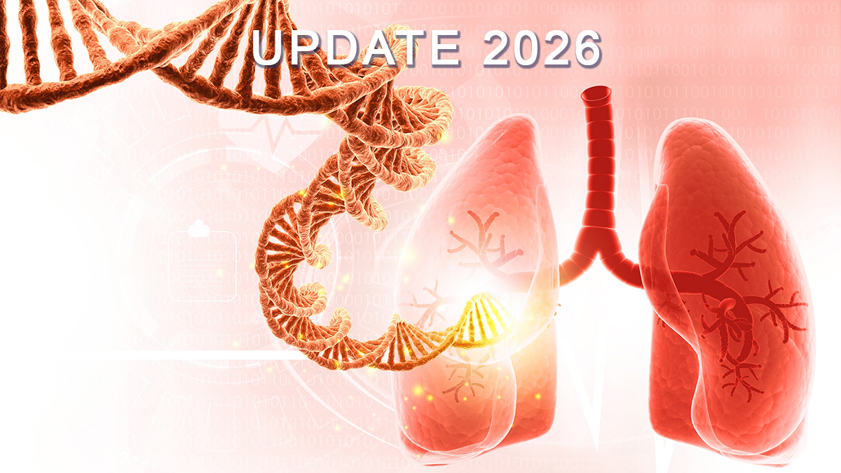 Logo der CME Fortbildung "NSCLC: Therapierbare genetische Alterationen - Neue Leitlinien 2026"