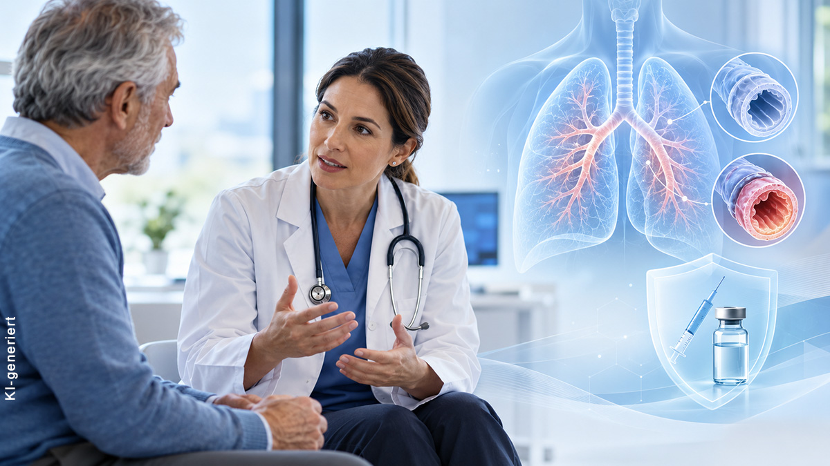 Teaserbild zum CME: Impfen bei COPD und Asthma:  Prävention respiratorischer Infektionen und Exazerbationen